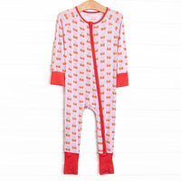 Strawberry Bundles Bamboo Zippy Pajama, Pink