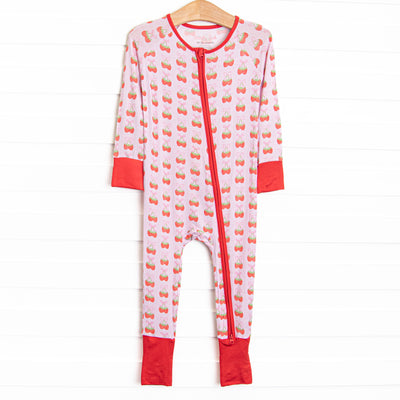 Strawberry Bundles Bamboo Zippy Pajama, Pink