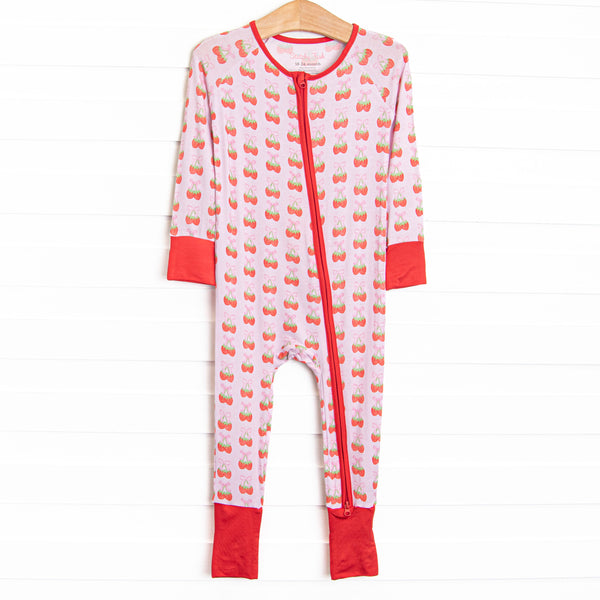 Strawberry Bundles Bamboo Zippy Pajama, Pink