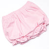 Rosebud Bow Applique Diaper Set, Pink