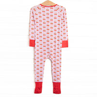 Strawberry Bundles Bamboo Zippy Pajama, Pink