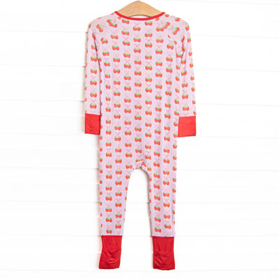 Strawberry Bundles Bamboo Zippy Pajama, Pink