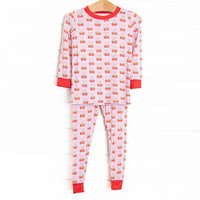 Strawberry Bundles Bamboo Pajama Set, Pink