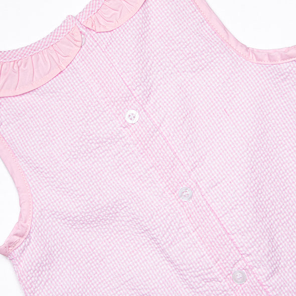Color Me Happy Applique Dress, Pink