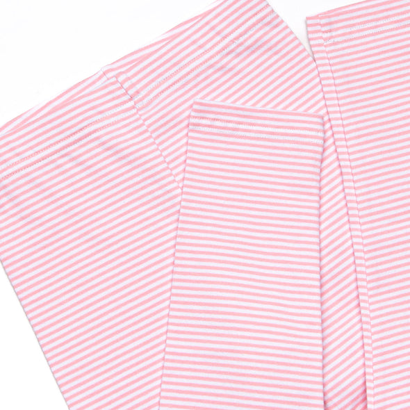 Rosebud Bow Applique Legging Set, Pink
