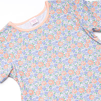 Drenched in Dahlias Pocket Dress, Blue