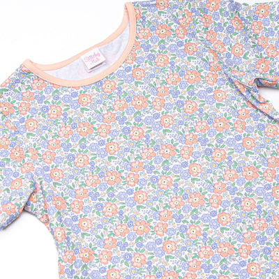 Drenched in Dahlias Pocket Dress, Blue