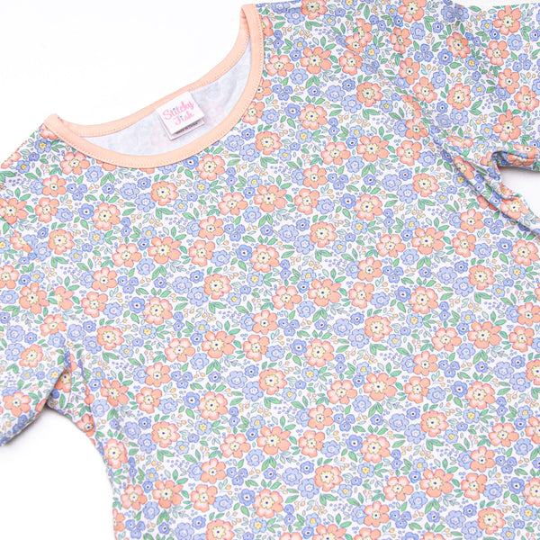Drenched in Dahlias Pocket Dress, Blue