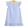 Sprout Up Spring Applique Dress, Blue