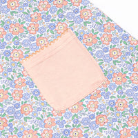 Drenched in Dahlias Pocket Dress, Blue