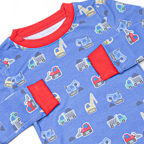 Blue Collar Builder Bamboo Pajama Set, Blue
