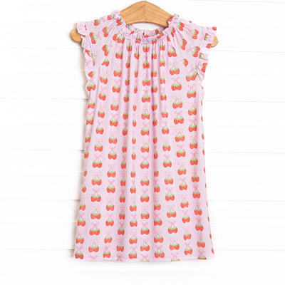 Strawberry Bundles Bamboo Night Gown, Pink