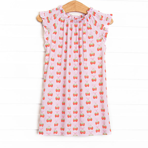 Strawberry Bundles Bamboo Night Gown, Pink