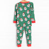 White Christmas Bamboo Pajama Set, Green