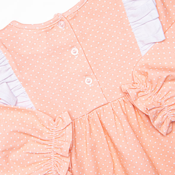 Coral Me Cute Bloomer Set, Orange