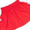 Bleu: Dottie Decor Smocked Long Sleeve Skirt Set, Red