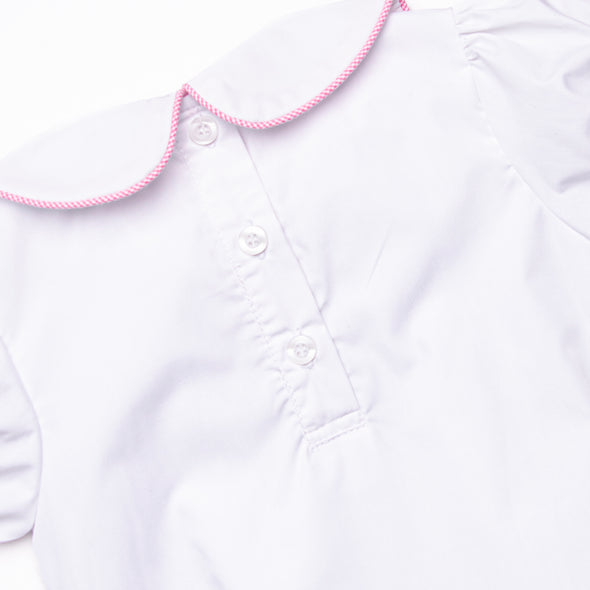 Frosted Pine Applique Dress, White
