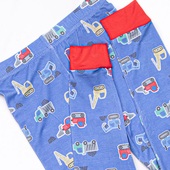 Blue Collar Builder Bamboo Pajama Set, Blue