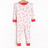 Peppermint Party Bamboo Pajama Set, Red