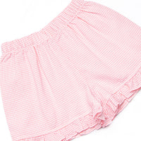 Core Curriculum Applique Ruffle Short Set, Pink