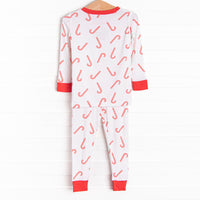 Peppermint Party Bamboo Pajama Set, Red
