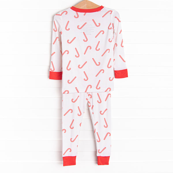 Peppermint Party Bamboo Pajama Set, Red