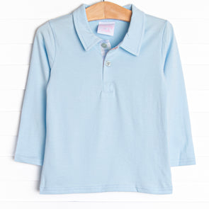 Palm Springs Plaid Polo, Blue