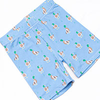 Little Mallard Meadow Bamboo Boy Pajama Short Set, Blue