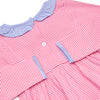 Zoe Diaper Set, Periwinkle and Medium Pink Stripe