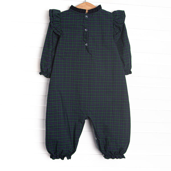 Palmer Plaid Romper, Blue