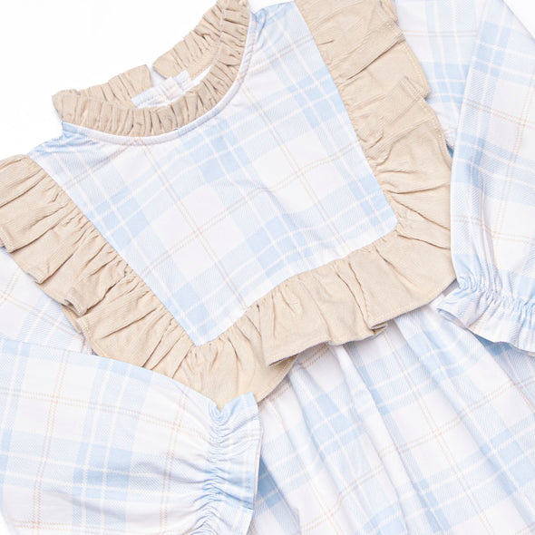 Picture Perfect Plaid Dress, Blue