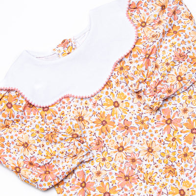 Autumn Annuals Diaper Set, Yellow