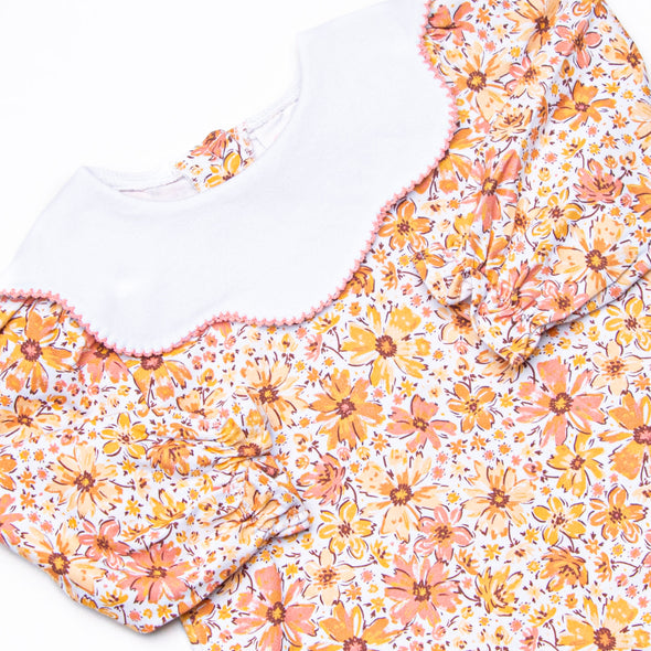 Autumn Annuals Diaper Set, Yellow