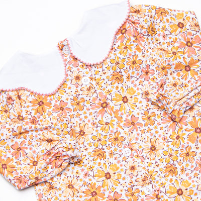 Autumn Annuals Diaper Set, Yellow