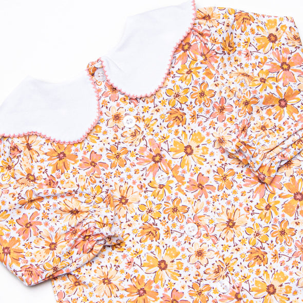Autumn Annuals Diaper Set, Yellow