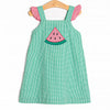 Perfect Slice Applique Dress, Green