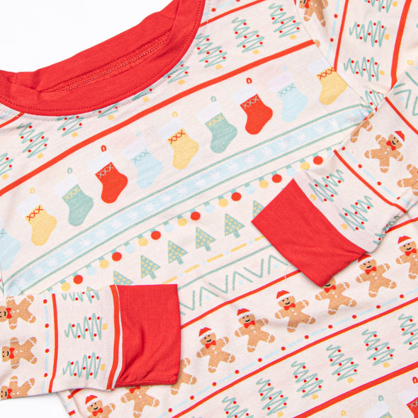 Decoration Daydream Bamboo Pajama Set, Red