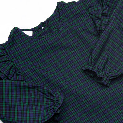 Palmer Plaid Skirt Set, Blue