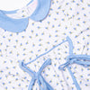 Berry Blue Buds Dress, Blue