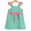 Perfect Slice Applique Dress, Green