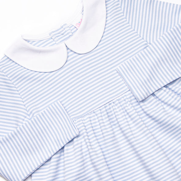 Stella Pima Pant Set, Light Blue Stripe