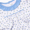 Berry Blue Buds Diaper Set, Blue