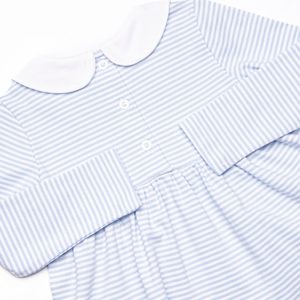 Stella Pima Pant Set, Light Blue Stripe