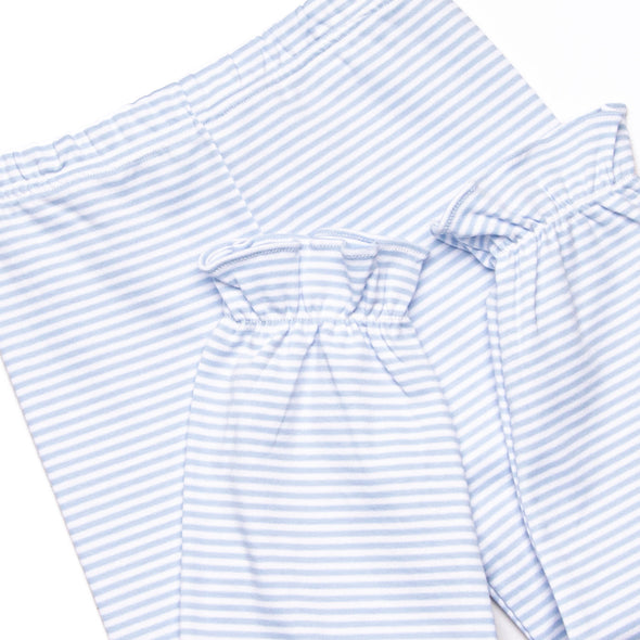 Stella Pima Pant Set, Light Blue Stripe