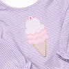 Triple Scoop Applique Diaper Set, Purple