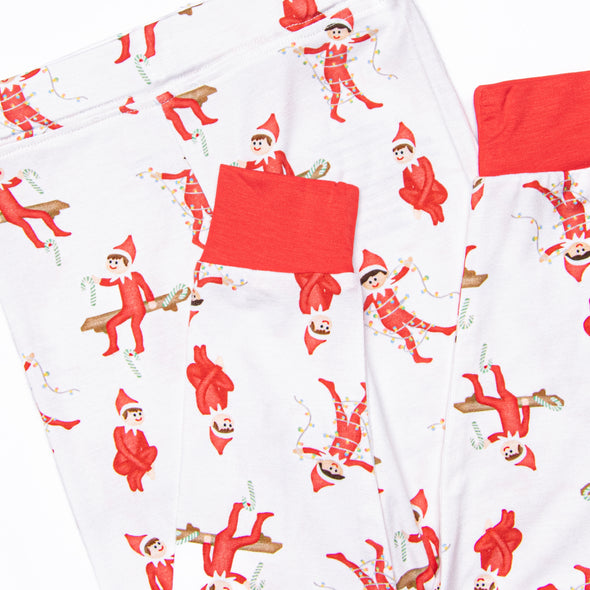 Prank Time Pal Bamboo Pajama Set, Red