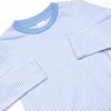 Blakely Pima Long Sleeve Short Set, Blue