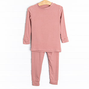 Rose Colored Dreams Bamboo Pajama Set, Mauve