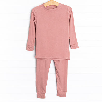 Rose Colored Dreams Bamboo Pajama Set, Mauve