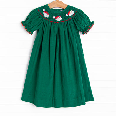 green smocked christmas dresses Olympe Green Smocked Christmas Dress 2T